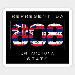 Rep Da 808 in Arizona State by Hawaii Nei All Day Sticker